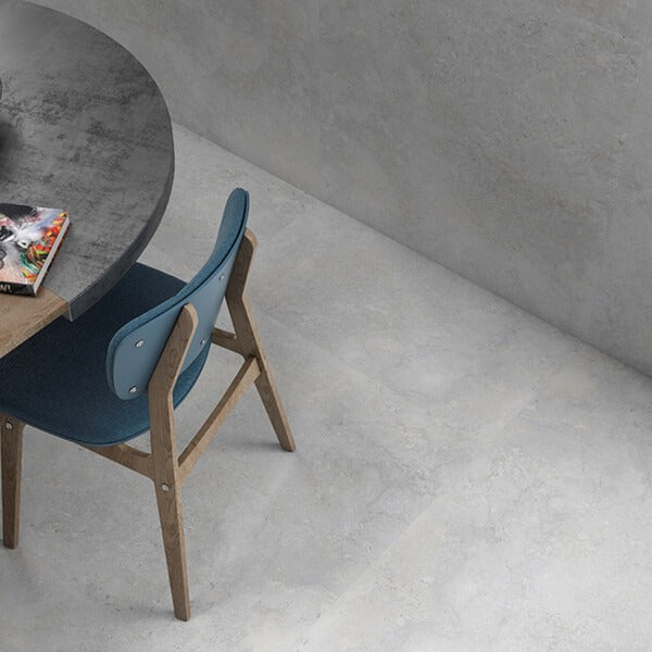 Cut Sample: Roden Perla Grey Concrete Effect Floor Tiles
