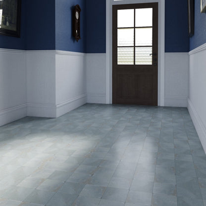 Rustic Blue Terracotta Tiles – Porcelain, Matt - Room Setting