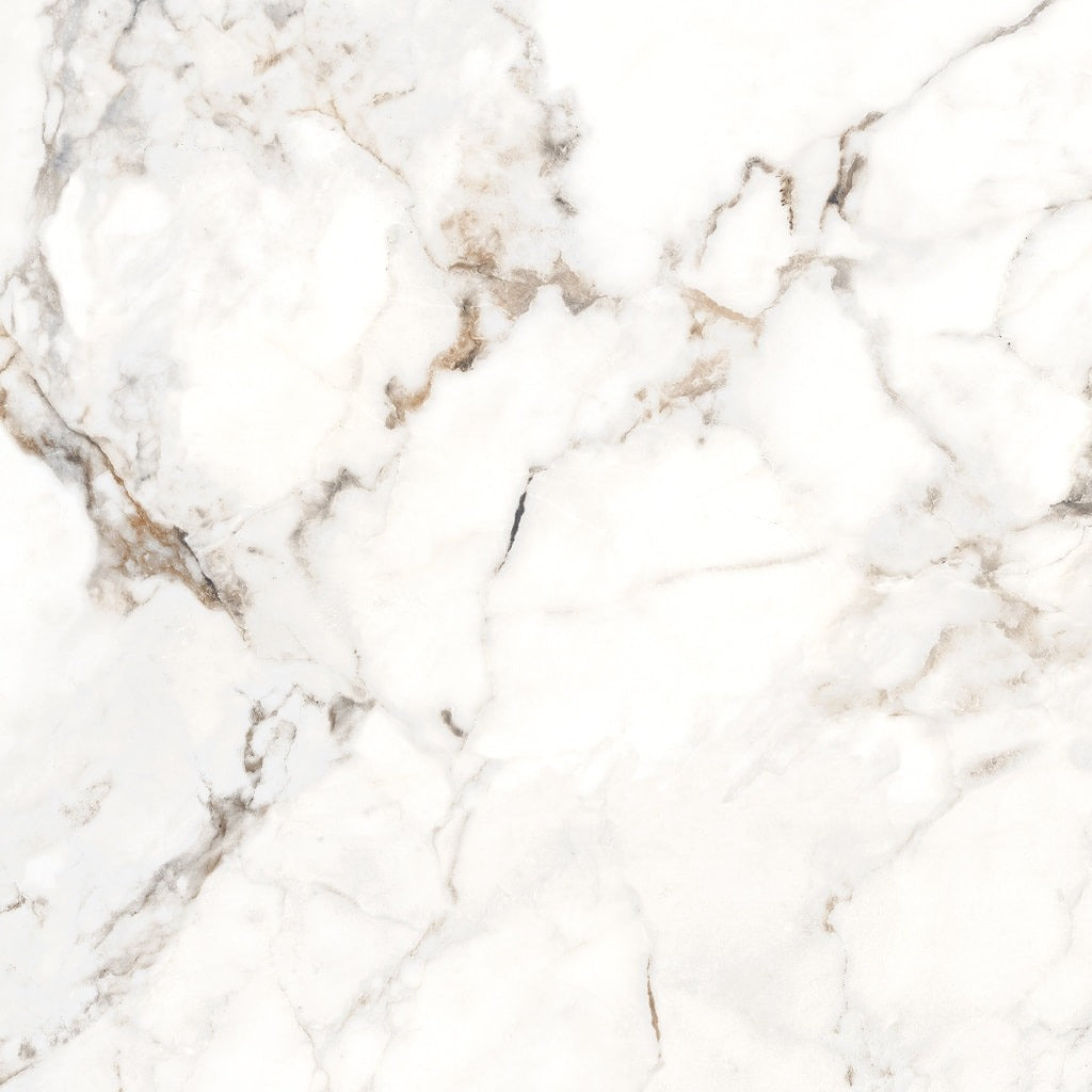 Safari Statuario Marble Effect Tiling - Gloss, Porcelain
