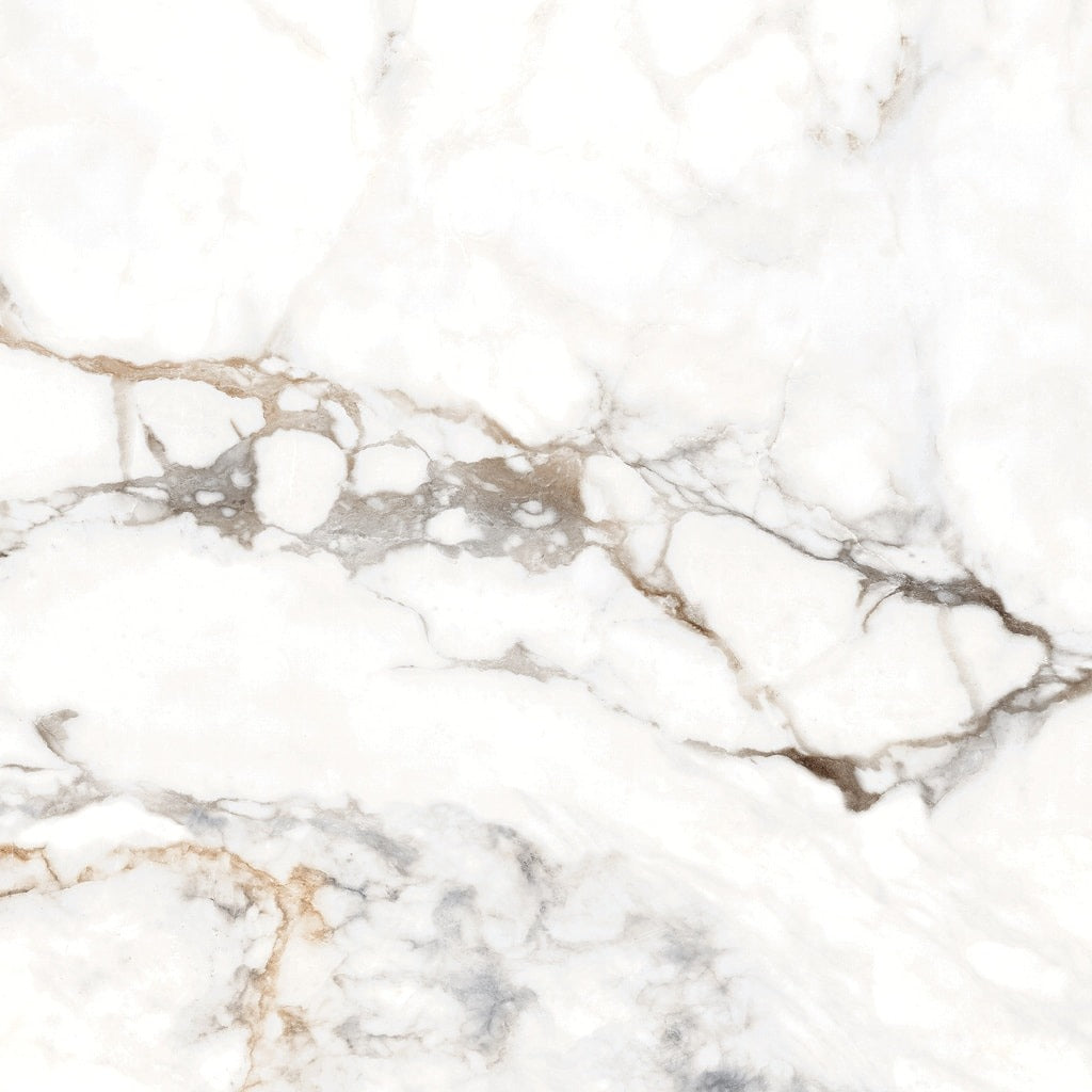 Safari Statuario Marble Effect Tiling - Gloss, Porcelain