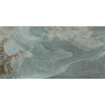 Slate Way Green Matt Porcelain Wall & Floor Tiles