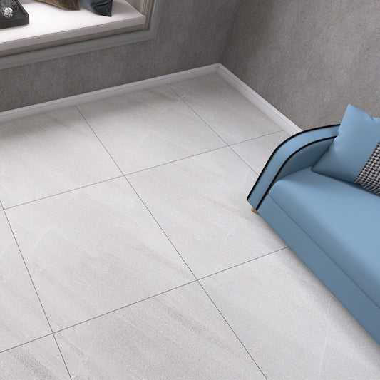 Cut Sample: Volta Grey Stone Effect Porcelain Floor Tiles - Matt, Rectified