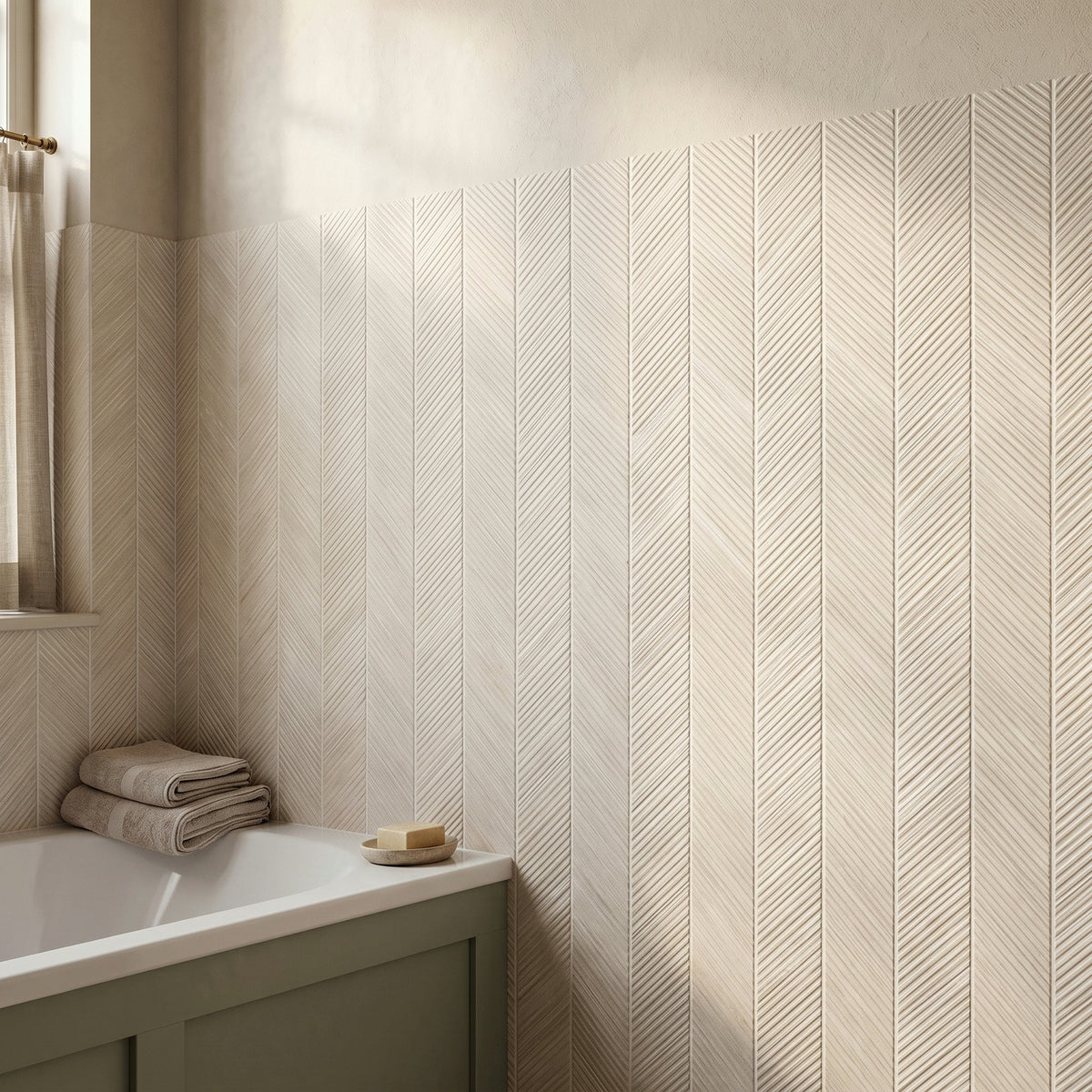 Blister Beige Patterned Tiles