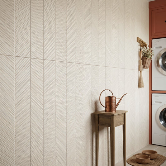 Blister Beige Patterned Tiles