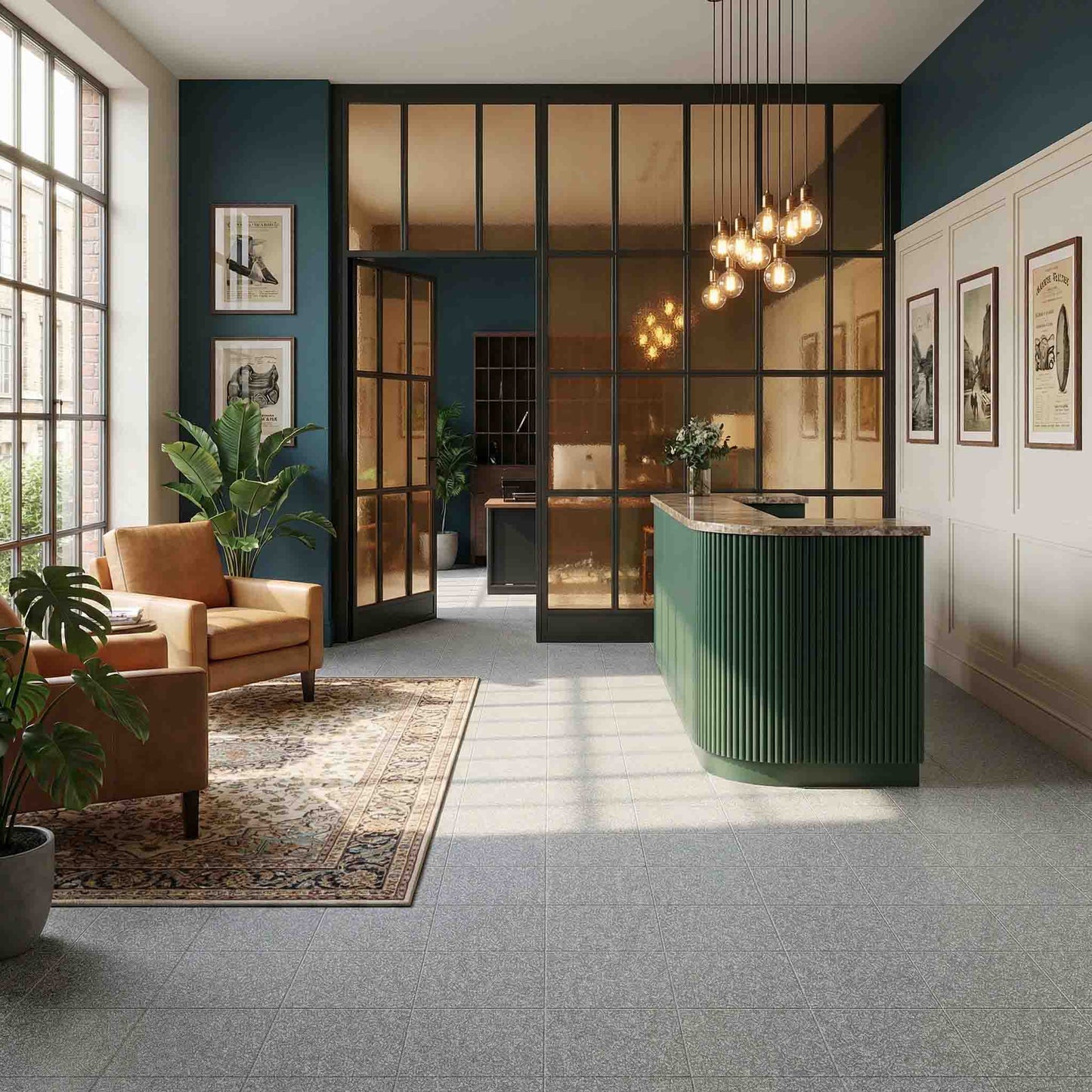 Aero Salt and Pepper Porcelain Tiles