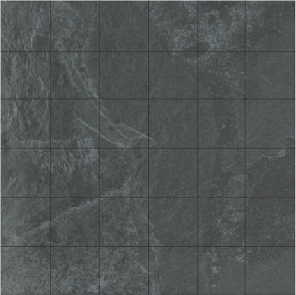 Stone Trend Matt Black Mosaic Tiles