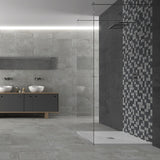 Cut Sample: Stone Trend Porcelain Mosaic Tiles