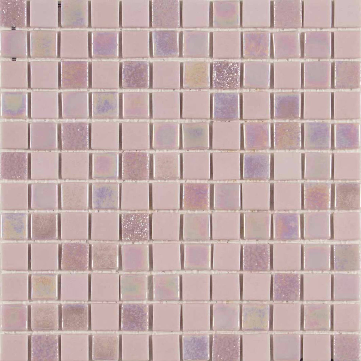 Cut Sample: Sundance Rosa Pink Patterned Glass Wall Tiles