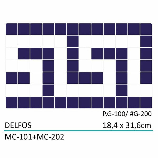 Swimming Pool Mosaic Tiles – Delfos Border
