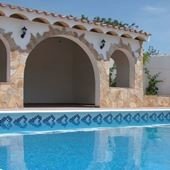 Cut Sample: Olas Border Swimming Pool Edge Tiles