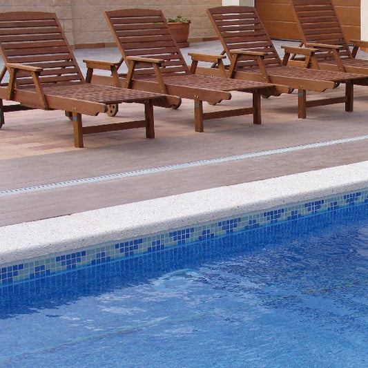 Swimming Pool Mosaic Tiles - Triangle Border 1