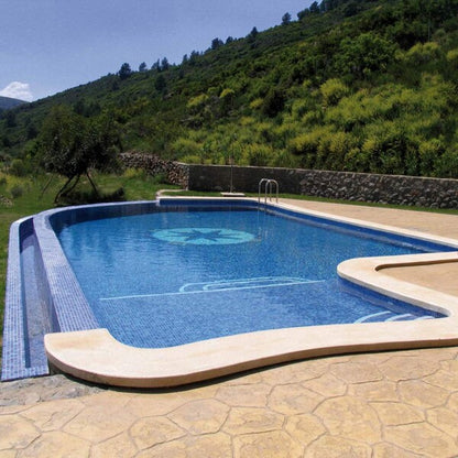 Swimming Pool Mosaic Compass Design