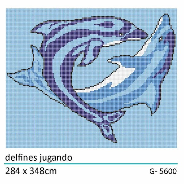Dolphin Pool Mosaic