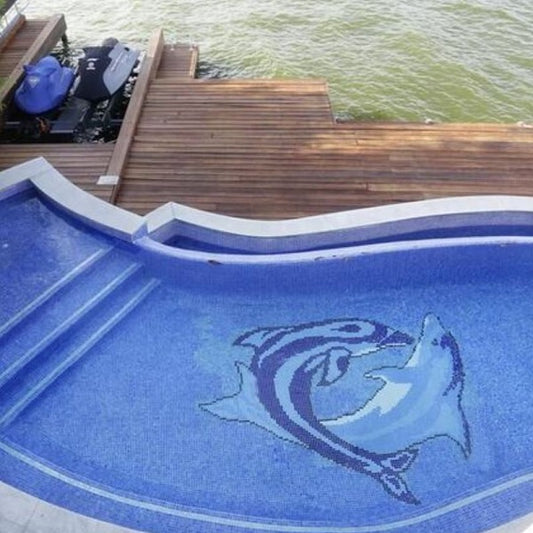 Swimming Pool Tiles - Dolphin Design