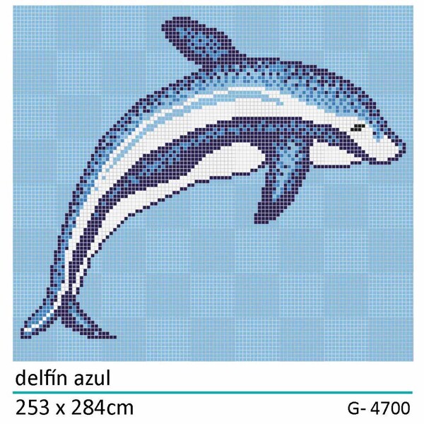Swimming Pool Tiles - Dolphin Mosaic Pool Tiles