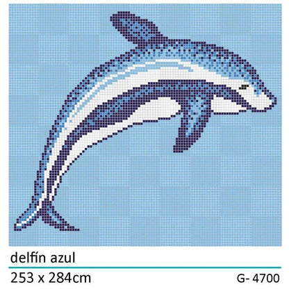 Swimming Pool Tiles - Dolphin Mosaic Pool Tiles