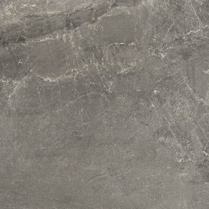 Time Porcelain Slate Effect Tiles - Dark Grey, Rectified
