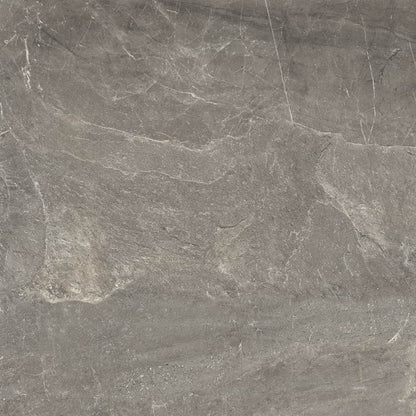 Time Porcelain Slate Effect Tiles - Dark Grey, Rectified