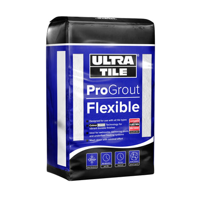 Ultra Tile ProGrout Flexible Brilliant White Grout 3kg