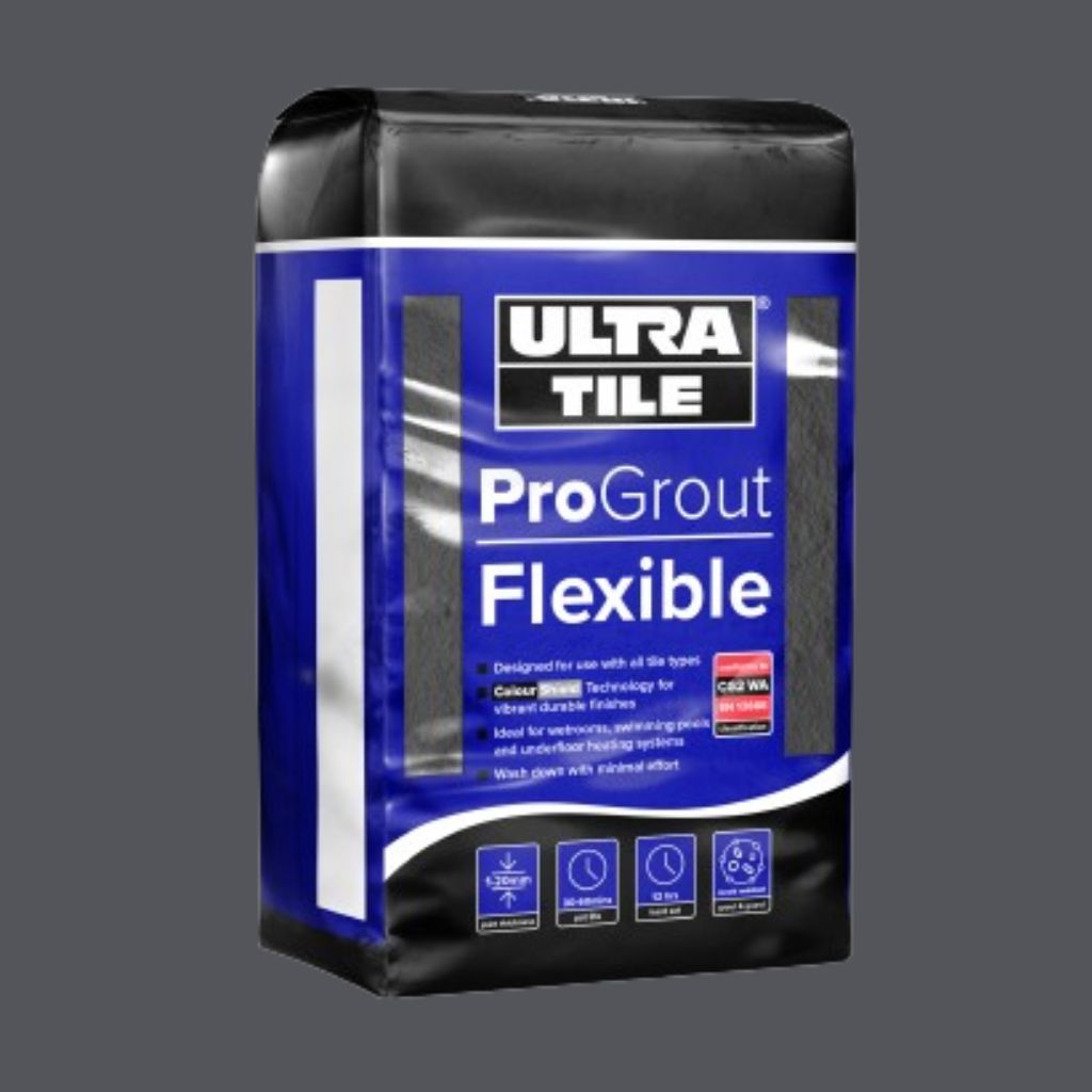 Ultra Tile ProGrout Flexible Charcoal Grey Grout 3kg