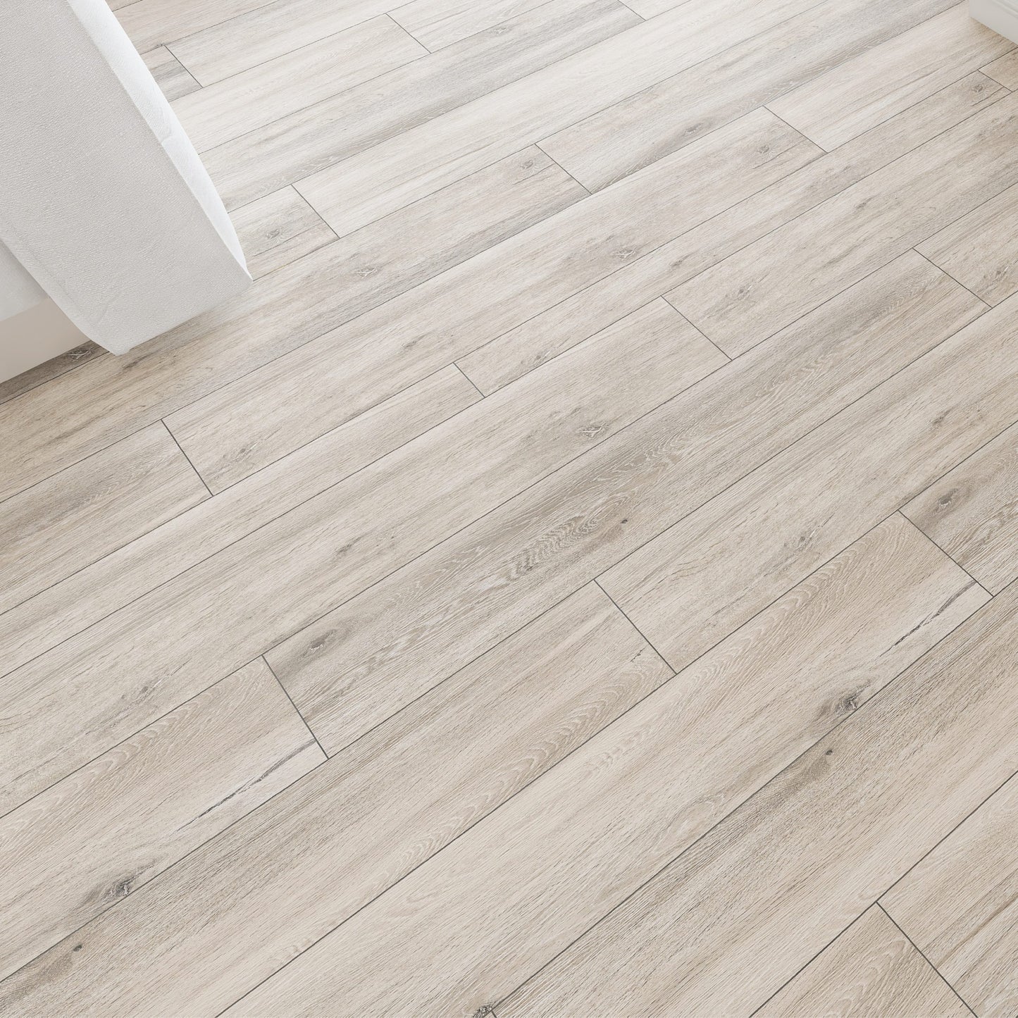Cut Sample: Apricot Light Grey Wood Effect Tiles