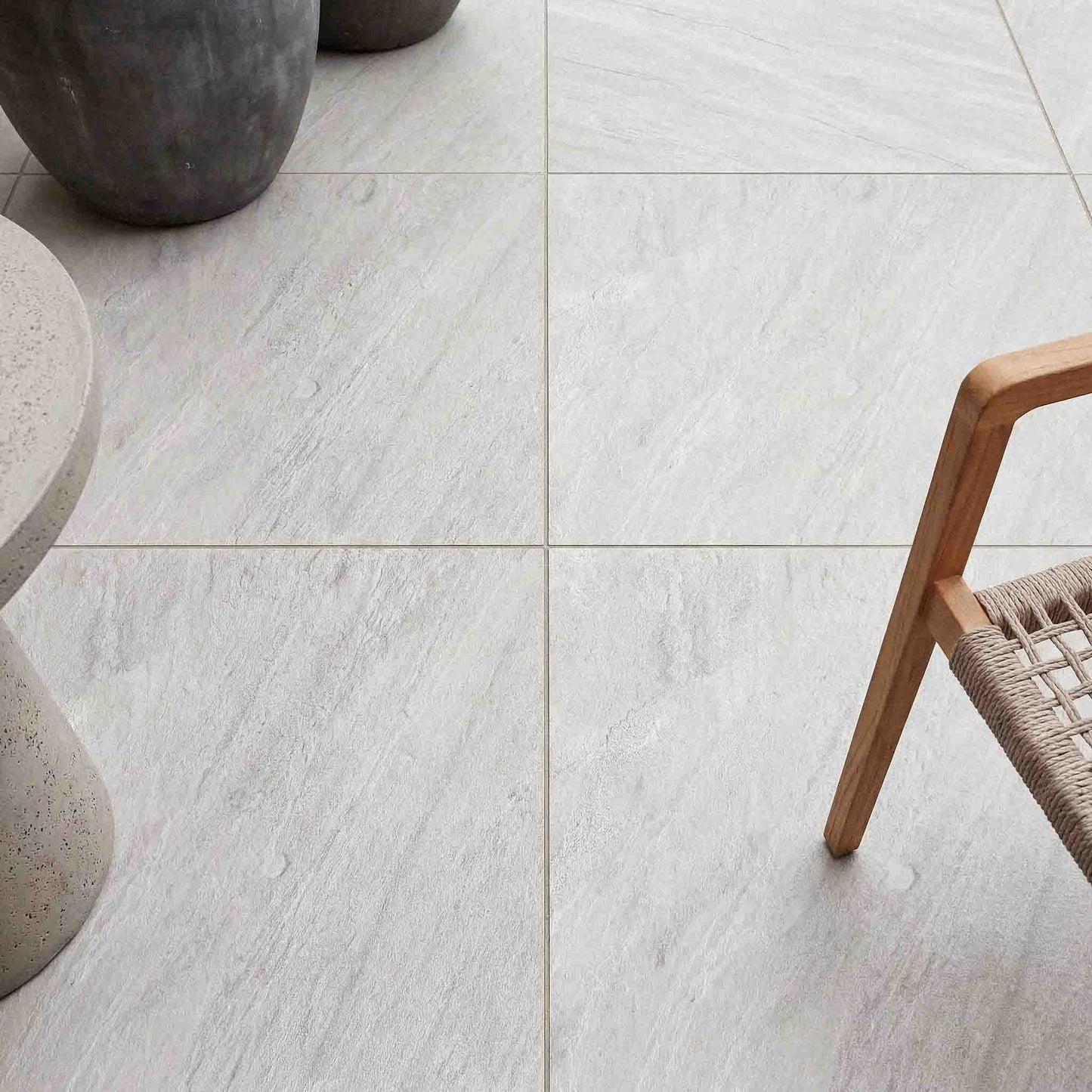 Polar White Outdoor Garden Tiles
