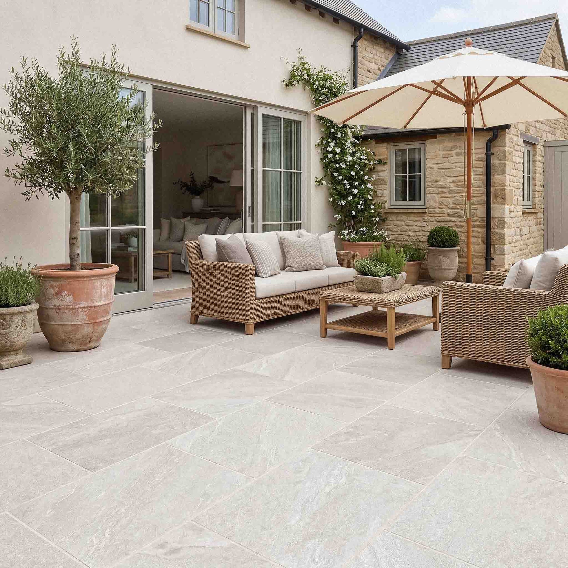 Everest Grey Outdoor Patio Tiles