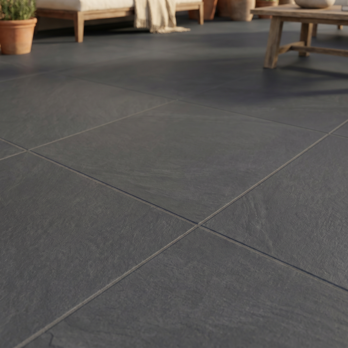 Riwa Black External Porcelain Tiles