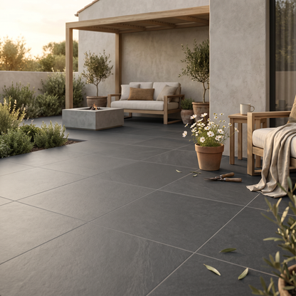 Riwa Black External Porcelain Tiles