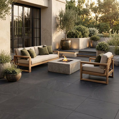 Riwa Black External Porcelain Tiles