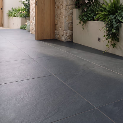 Riwa Black External Porcelain Tiles