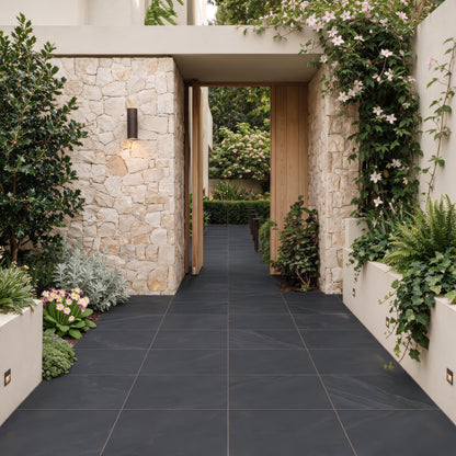 Riwa Black External Porcelain Tiles