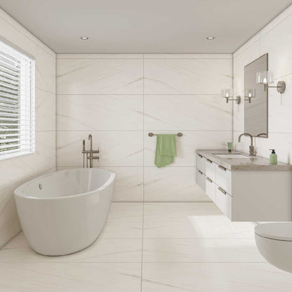 Aliso Ivory Marble Effect Tiles