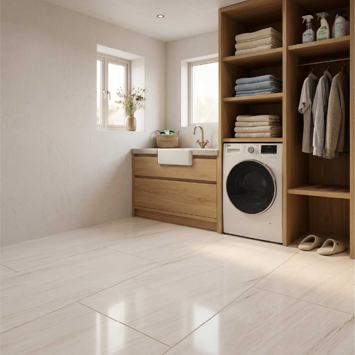 Aliso Ivory Marble Effect Tiles