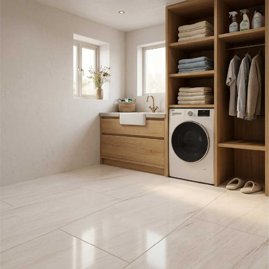Aliso Ivory Marble Effect Tiles