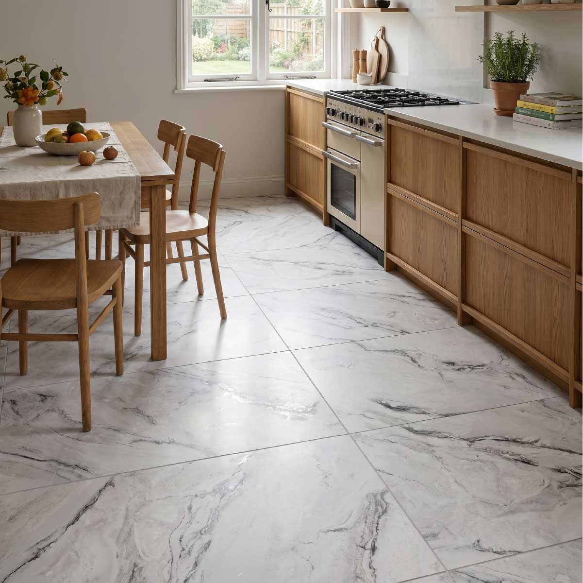 Vestern White Marble Effect Tiles