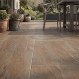 Buff Golden Brown Porcelain Patio Slabs