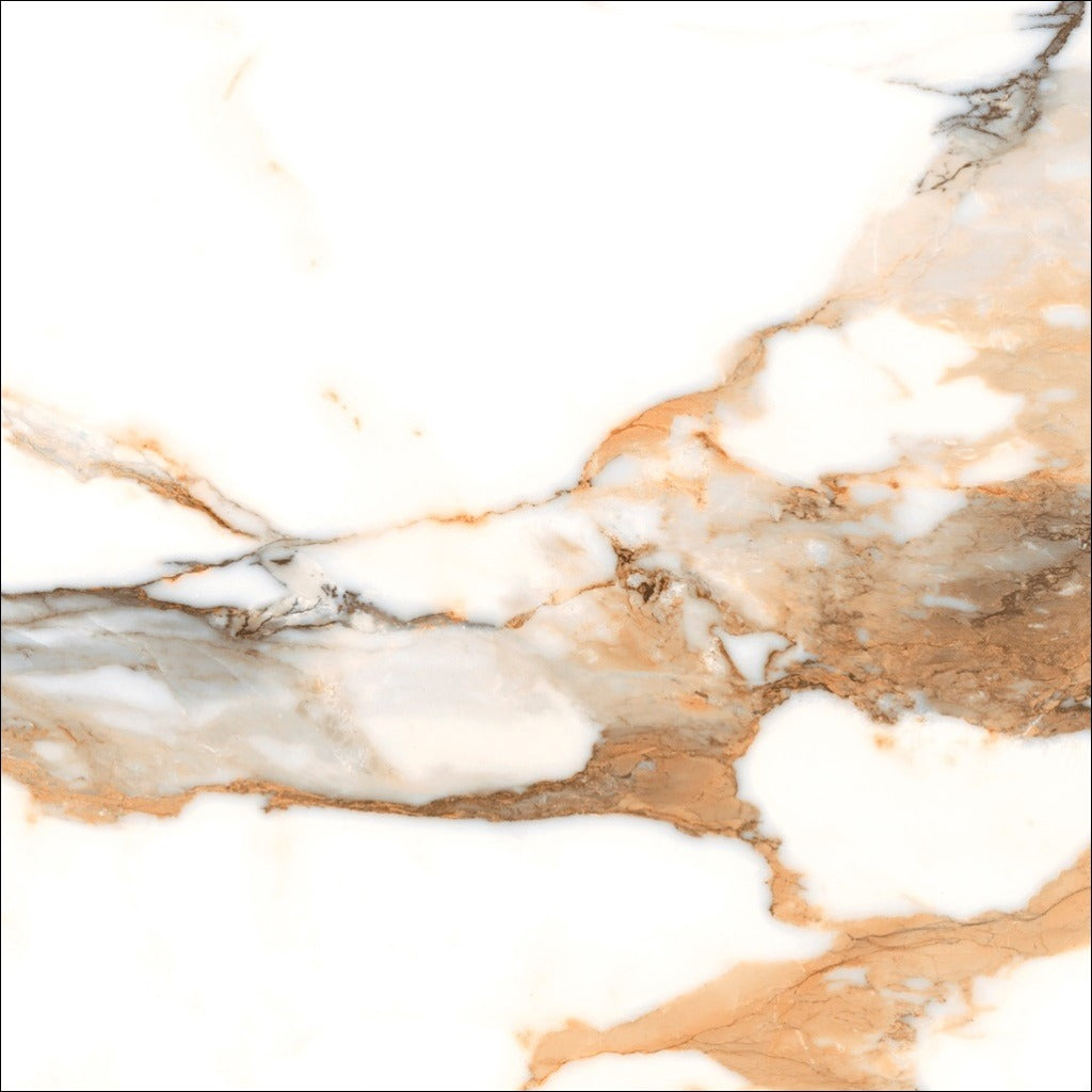 Valeria White and  Gold Marble Floor Tiles