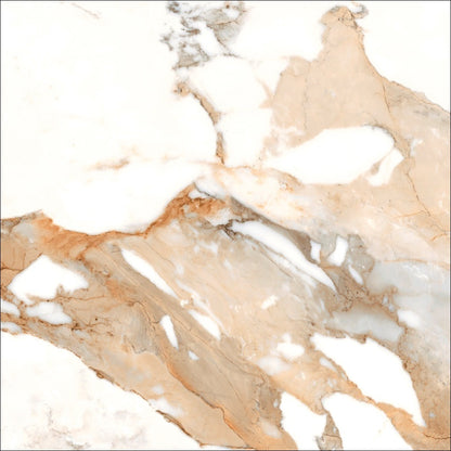 Valeria White and  Gold Marble Floor Tiles