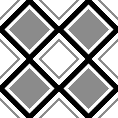 Art Vendome Black and White Patterned Tiles
