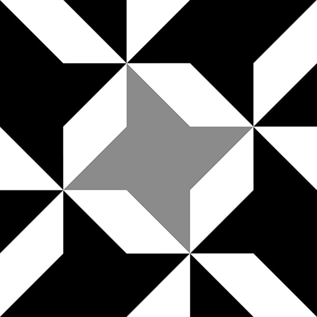 Art Vendome Black and White Patterned Tiles