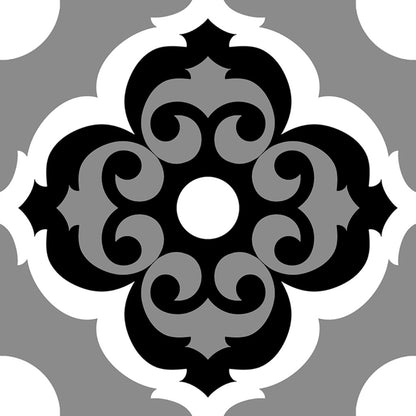Art Vendome Black and White Patterned Tiles