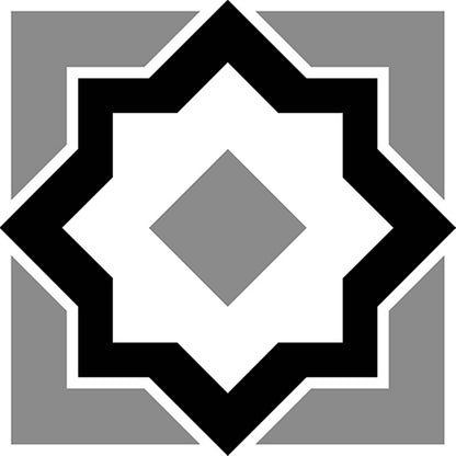 Art Vendome Black and White Patterned Tiles
