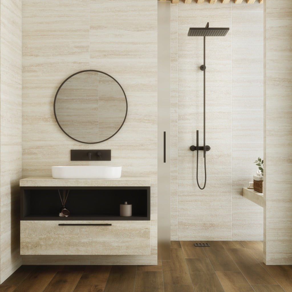 Cut Sample: Versilia Travertine Tiles - Cream