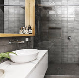 Vita Light Grey Brick Tiles