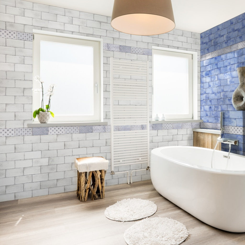 Vita White Flat Metro Tiles