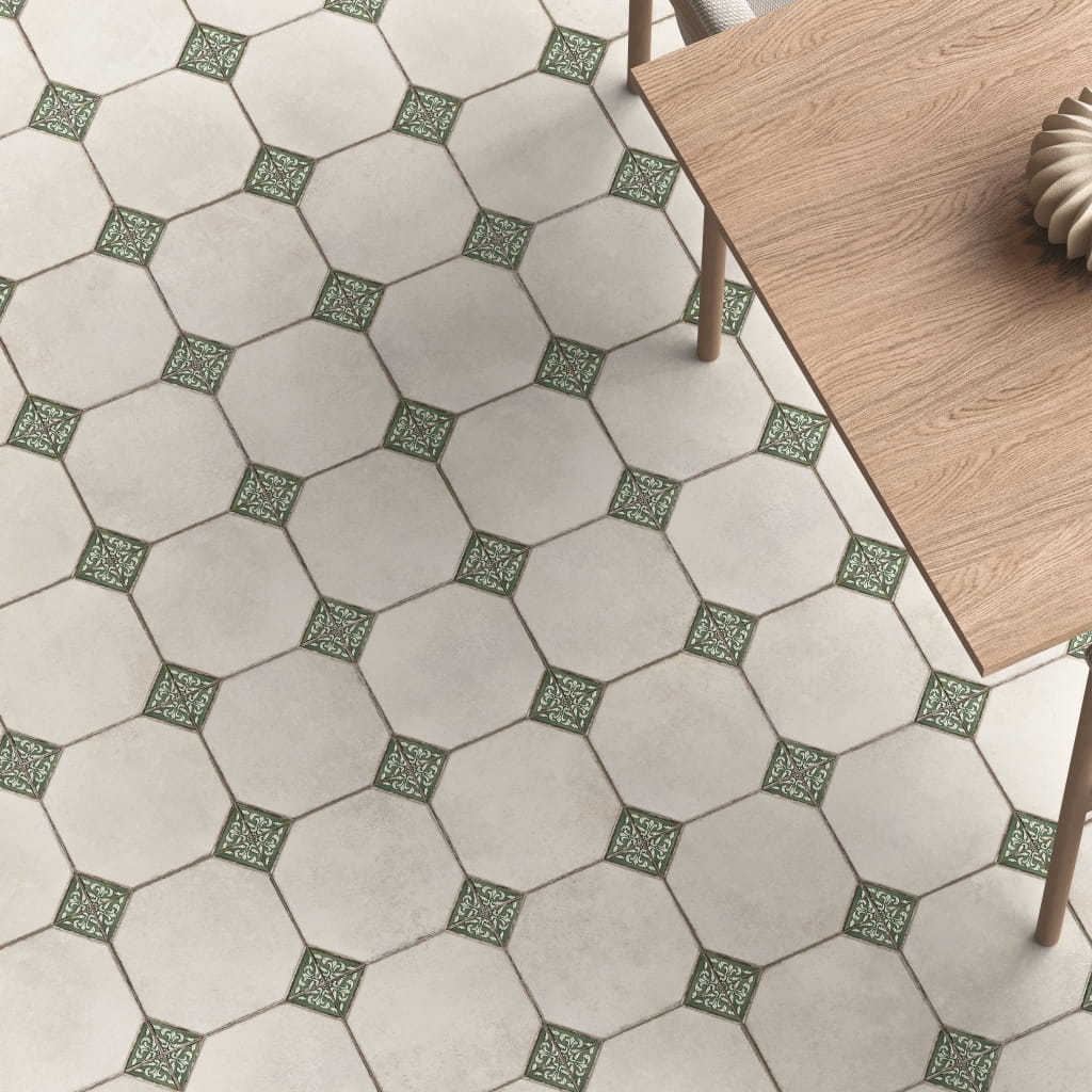 York Green Pattern Tiles