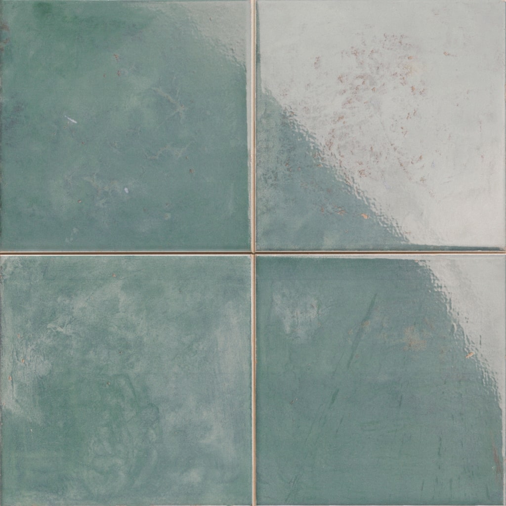 Moroccan Style Tiles - Blue / Green Zellige Tiles