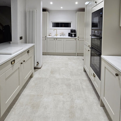 Zett Ivory Rustic Floor Tiles - Rectified, Matt, Porcelain