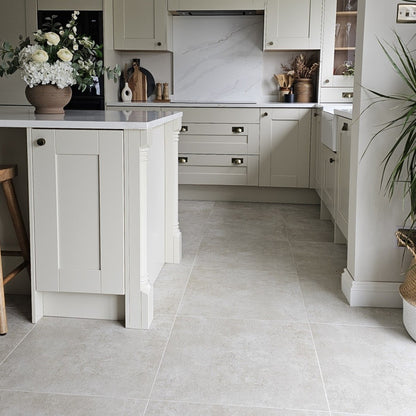 Zett Ivory Rustic Floor Tiles - Rectified, Matt, Porcelain